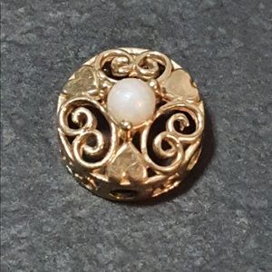 14k solid yellow gold OMG slide charm